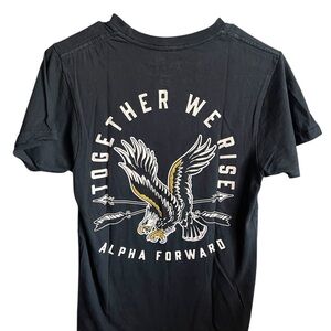 Alpha Forward Black Eagle Graphic Tee